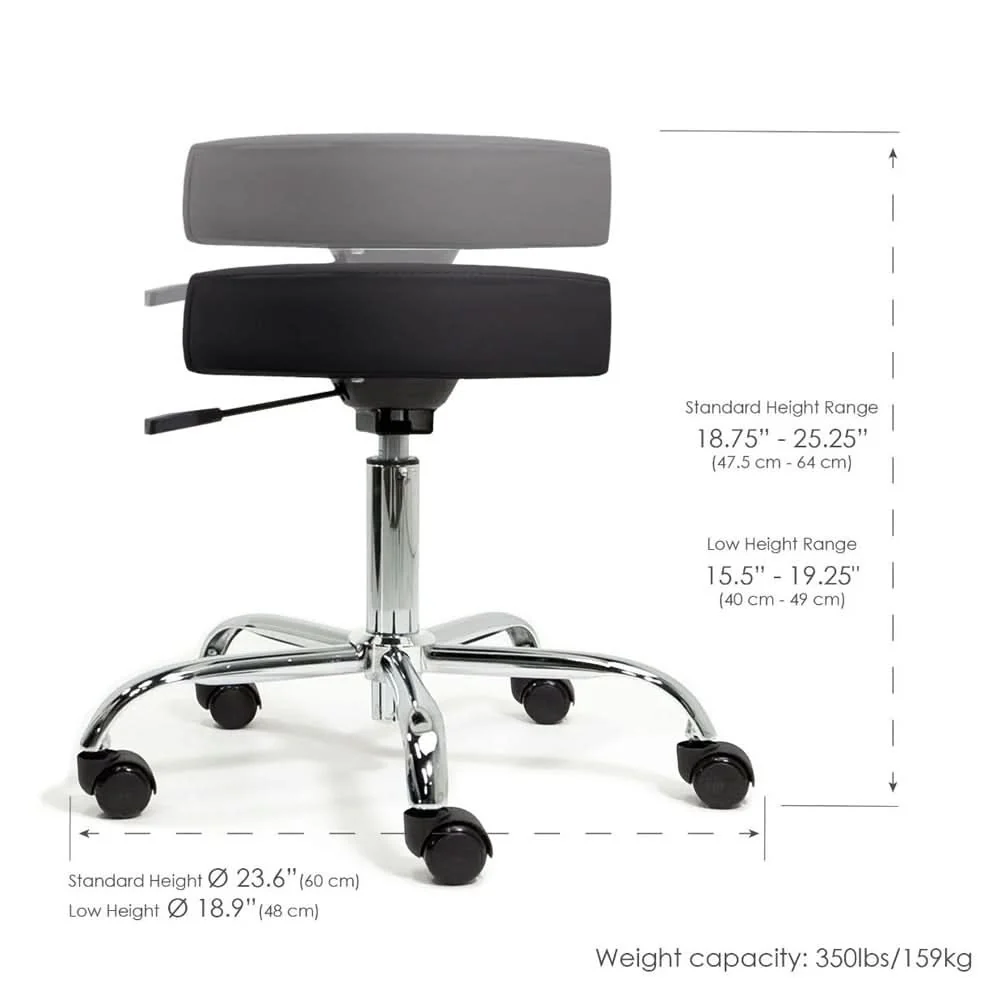 Revolving Stool 5 Point Base - Image 2